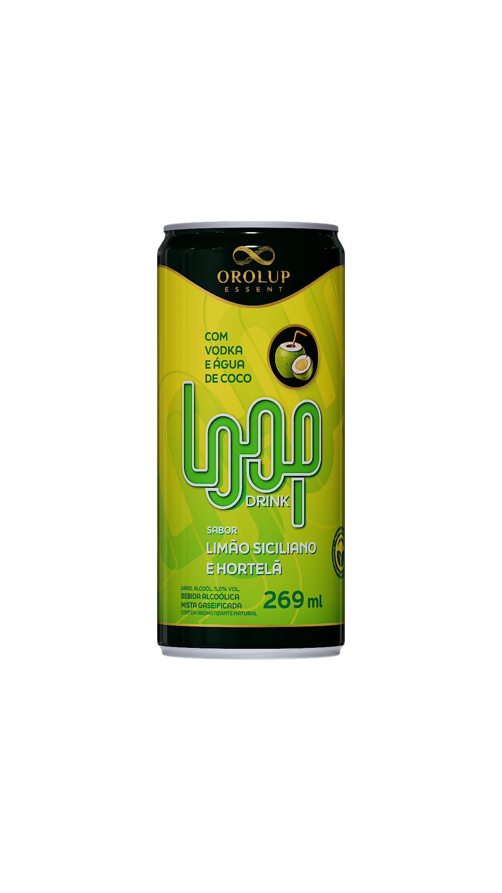 Kit c/ 6 unid Latas 269ml. Sabor Limão Siciliano e Hortelã